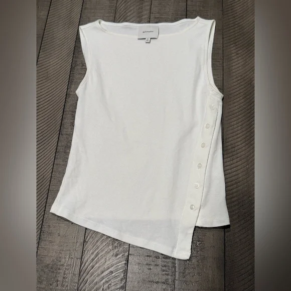 🛍️ Reformation Hudson Knit Tank Top – White, Size M - Picture 2 of 8